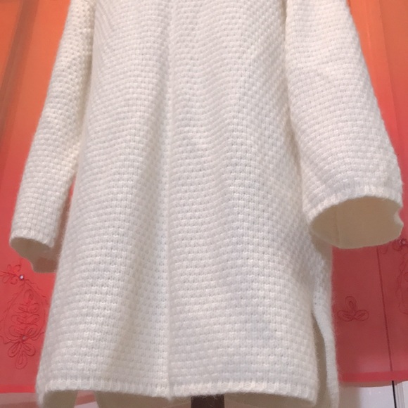 Stunning angora mix sweater coat, M/L - Picture 5 of 9